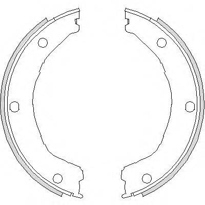 REMSA 473000 Комплект гальмівних колодок, стоянкова гальмівна система