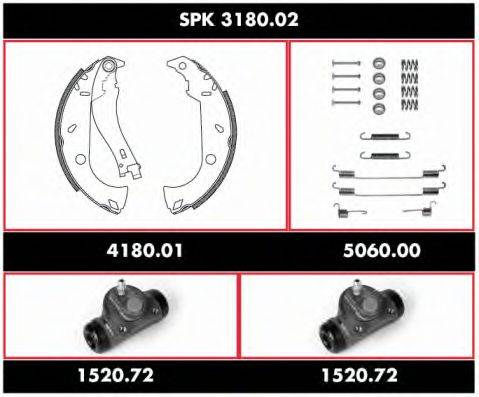 REMSA SPK318002 Комплект гальм, барабанний гальмівний механізм