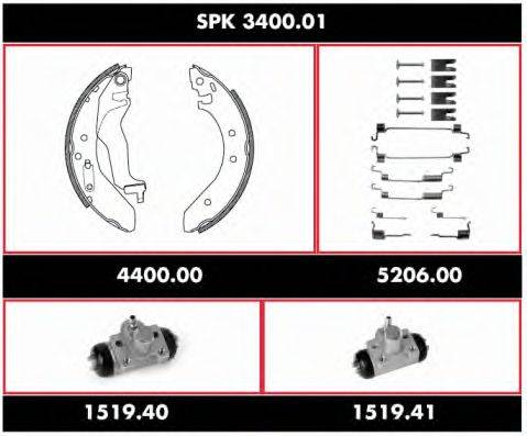 REMSA SPK340001 Комплект гальм, барабанний гальмівний механізм