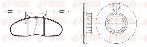 REMSA 804801 Комплект гальм, дисковий гальмівний механізм