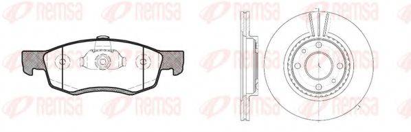 REMSA 817201 Комплект гальм, дисковий гальмівний механізм