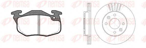 REMSA 819202 Комплект гальм, дисковий гальмівний механізм