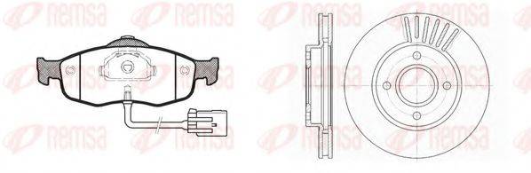 REMSA 843200 Комплект гальм, дисковий гальмівний механізм