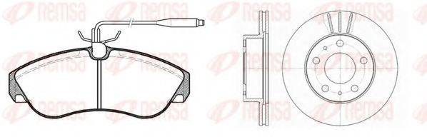 REMSA 848700 Комплект гальм, дисковий гальмівний механізм