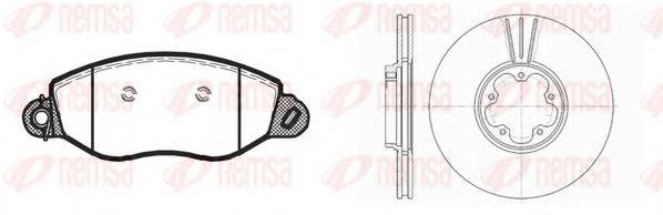 REMSA 877202 Комплект гальм, дисковий гальмівний механізм