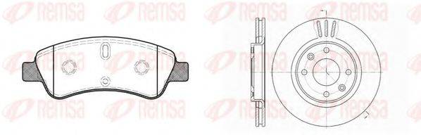 REMSA 884000 Комплект гальм, дисковий гальмівний механізм