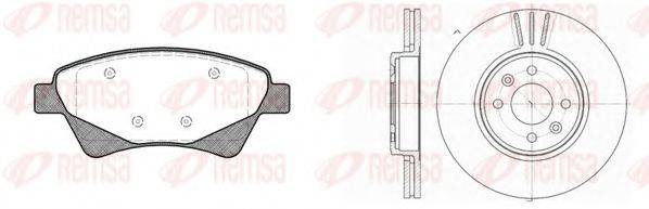 REMSA 897603 Комплект гальм, дисковий гальмівний механізм