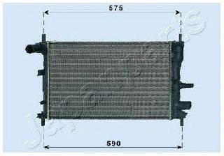 JAPANPARTS RDA053062 Радіатор, охолодження двигуна