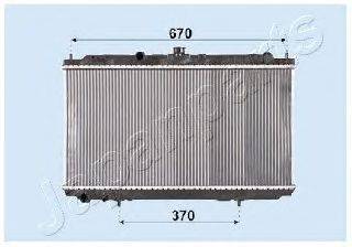 JAPANPARTS RDA213005 Радіатор, охолодження двигуна