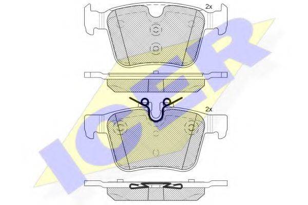 ICER 182232 Комплект гальмівних колодок, дискове гальмо