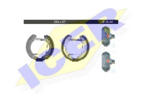 ICER 79KT0081C Комплект гальмівних колодок