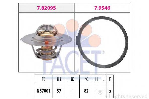 FACET 78209 Термостат, охолоджуюча рідина