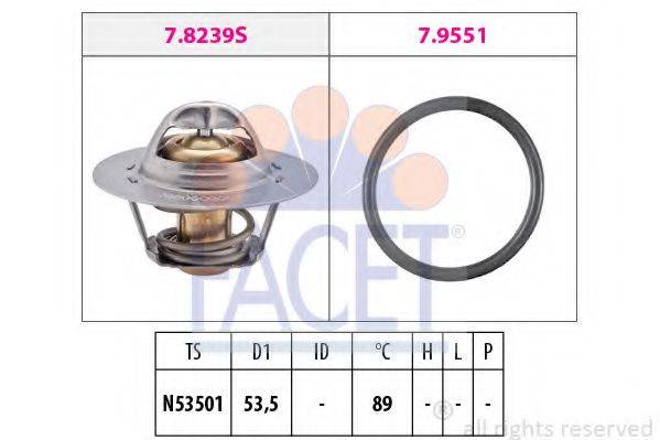 FACET 78239 Термостат, охолоджуюча рідина