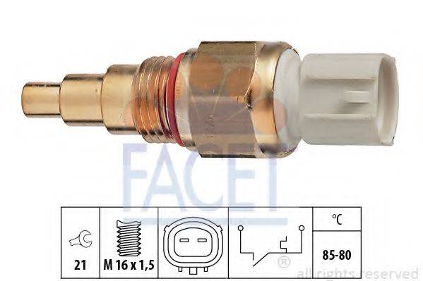 FACET 75109 Термивимикач, вентилятор радіатора