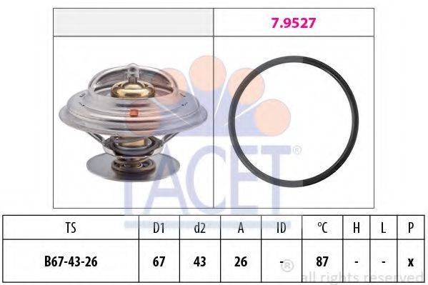 FACET 78385 Термостат, охолоджуюча рідина