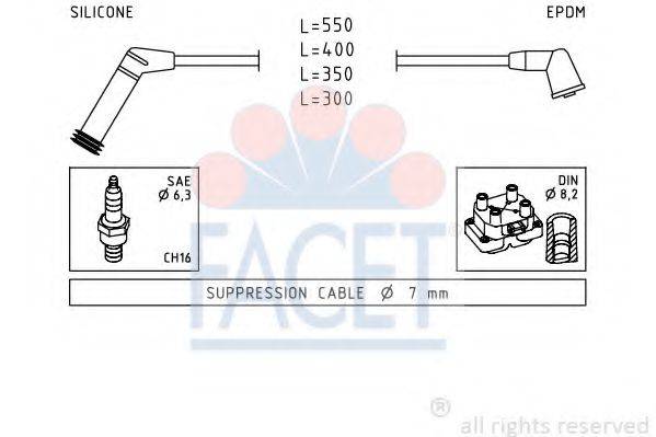 FACET 47119 Комплект дротів запалювання