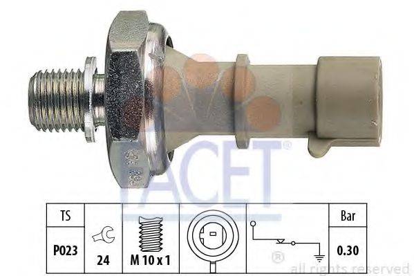 FACET 70162 Датчик тиску масла