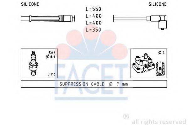 FACET 47229 Комплект дротів запалювання