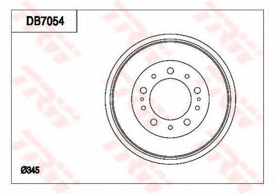 TRW DB7054 Гальмівний барабан