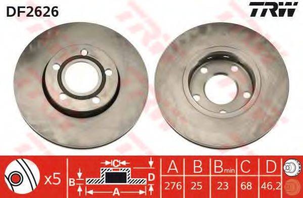 TRW DF2626 гальмівний диск
