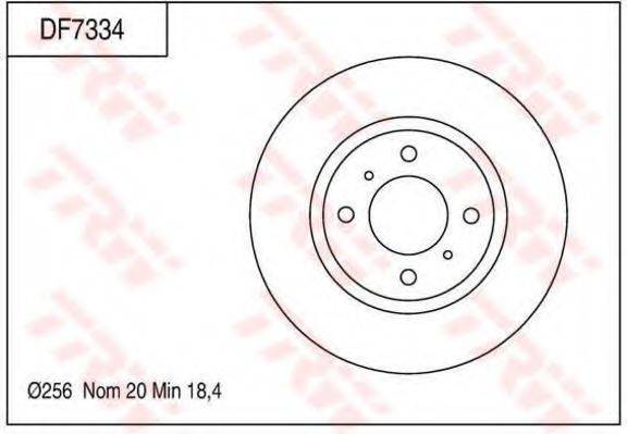 TRW DF7334 гальмівний диск