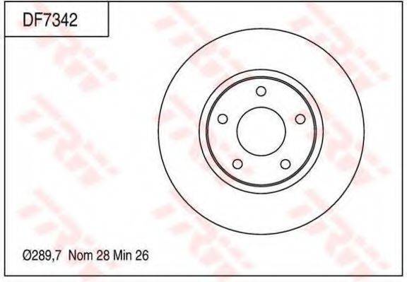 TRW DF7342 гальмівний диск