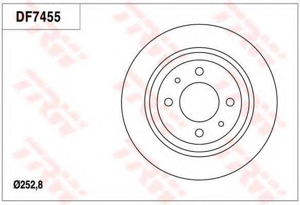 TRW DF7455 гальмівний диск