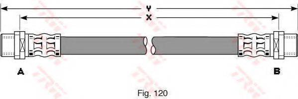 TRW PHA291 Гальмівний шланг