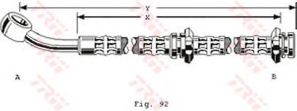 TRW PHD160 Гальмівний шланг