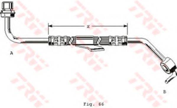 TRW PHD249 Гальмівний шланг