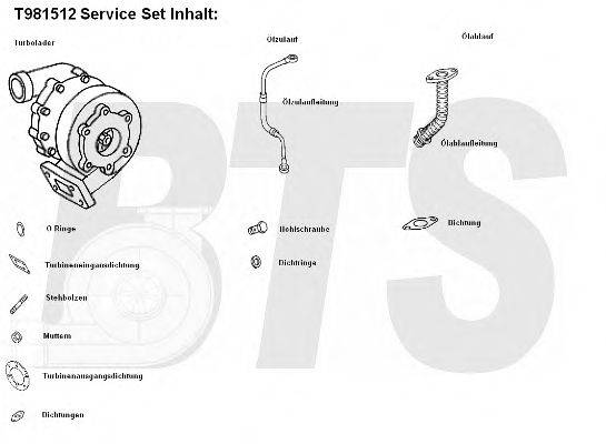 BTS TURBO T981512 Компресор наддув