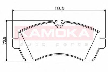 KAMOKA JQ1012089 Комплект гальмівних колодок, дискове гальмо