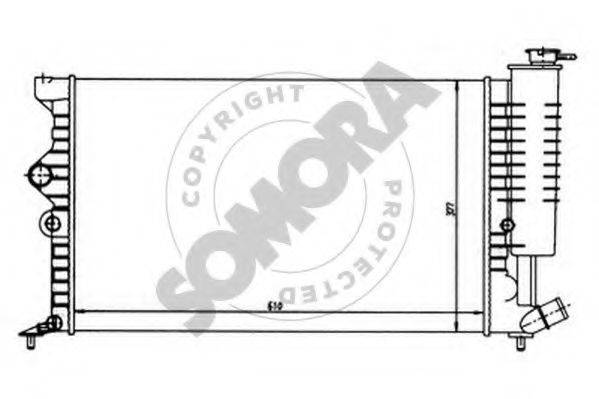 SOMORA 052140 Радіатор, охолодження двигуна