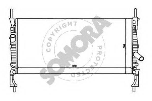 SOMORA 094540 Радіатор, охолодження двигуна