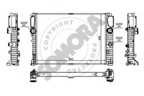 SOMORA 170844 Радіатор, охолодження двигуна