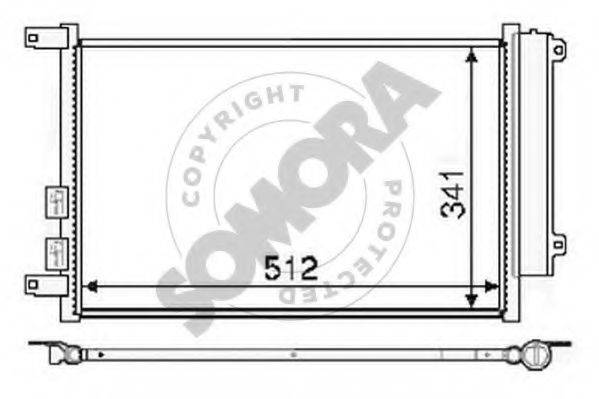 SOMORA 010160B Конденсатор, кондиціонер