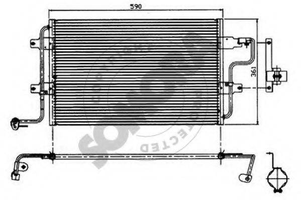 SOMORA 350960 Конденсатор, кондиціонер