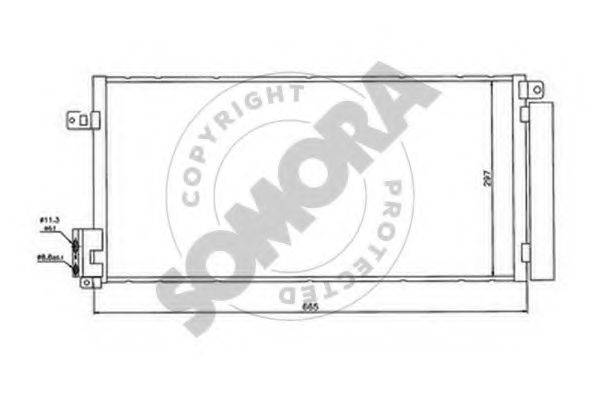 SOMORA 212660 Конденсатор, кондиціонер