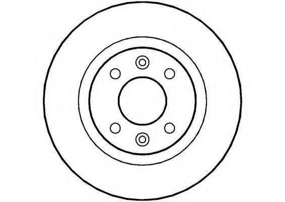 NATIONAL NBD245 гальмівний диск