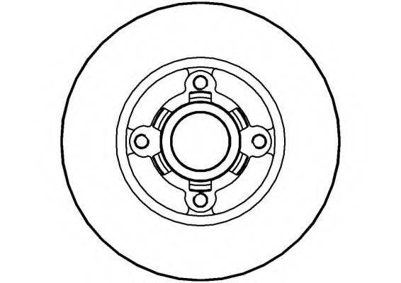 NATIONAL NBD344 гальмівний диск