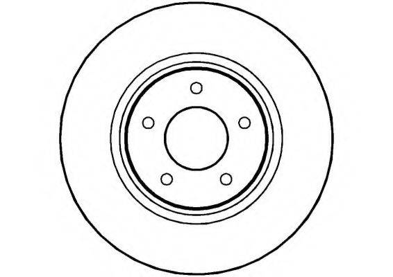 NATIONAL NBD771 гальмівний диск