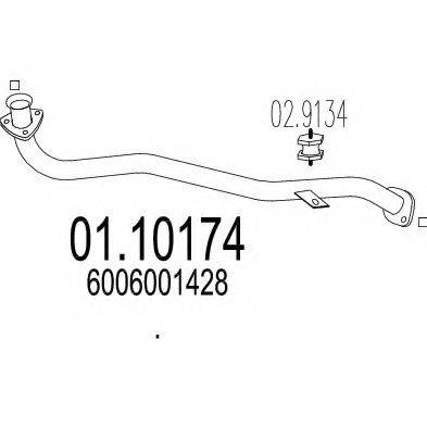 MTS 0110174 Труба вихлопного газу