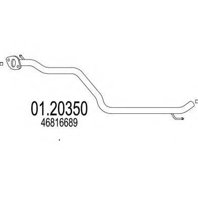 MTS 0120350 Труба вихлопного газу