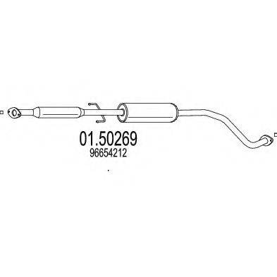 MTS 0150269 Середній глушник вихлопних газів