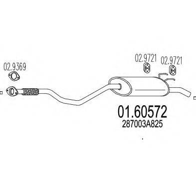 MTS 0160572 Глушник вихлопних газів кінцевий