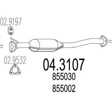 MTS 043107 Каталізатор