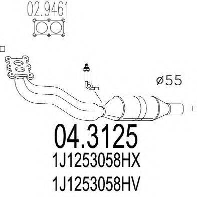 MTS 043125 Каталізатор