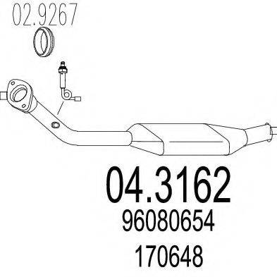 MTS 043162 Каталізатор
