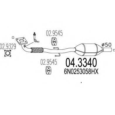 MTS 043340 Каталізатор