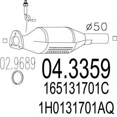 MTS 043359 Каталізатор